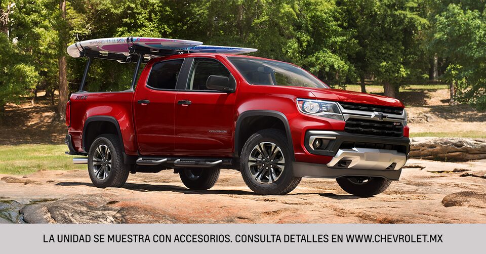 Promoción Chevrolet Colorado, camioneta con cámara de visión trasera HD